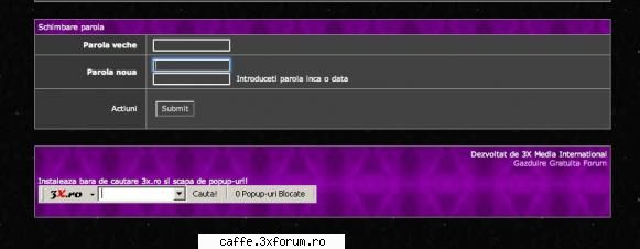 Cum schimbi parola - Dupa scrieti vechea parola in prima casuta si cea - Vizitatori  ◕